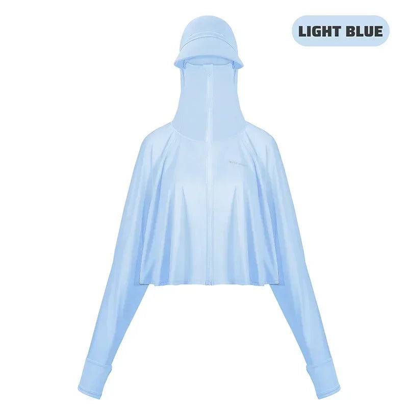 π΄ββοΈ WEST BIKING UPF 50+ UV Sun Protection Hoodie for Women β Ice Silk Outdoor Jacket