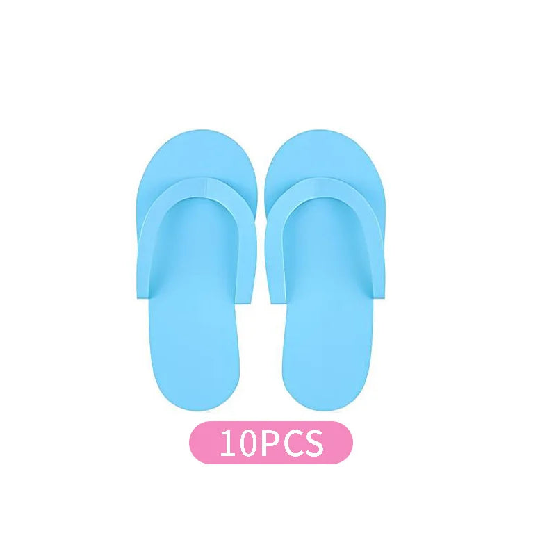 Disposable Foam Pedicure Slippers – Multi-Color Spa Flip Flops for Women, Ideal for Nail Salons & At-Home Use