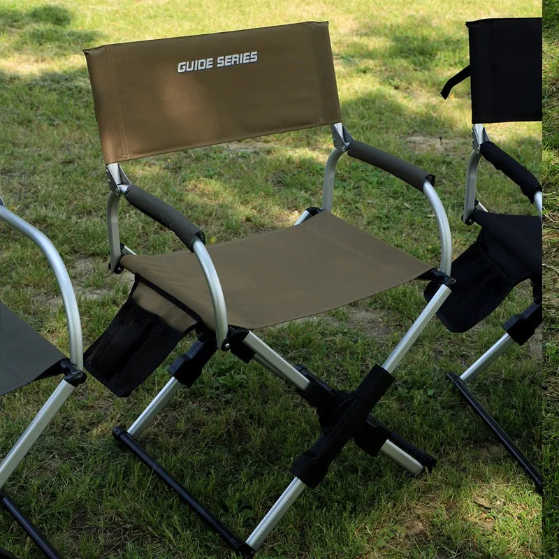 Portable Folding Camping Chair – Heavy-Duty Aluminum Alloy Frame for Fishing, Hiking & Outdoor Use