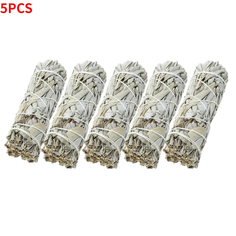 Natural White Sage Smudge Sticks (1–40 PCS) – California Pure Leaf Incense for Spiritual & Home Cleansing