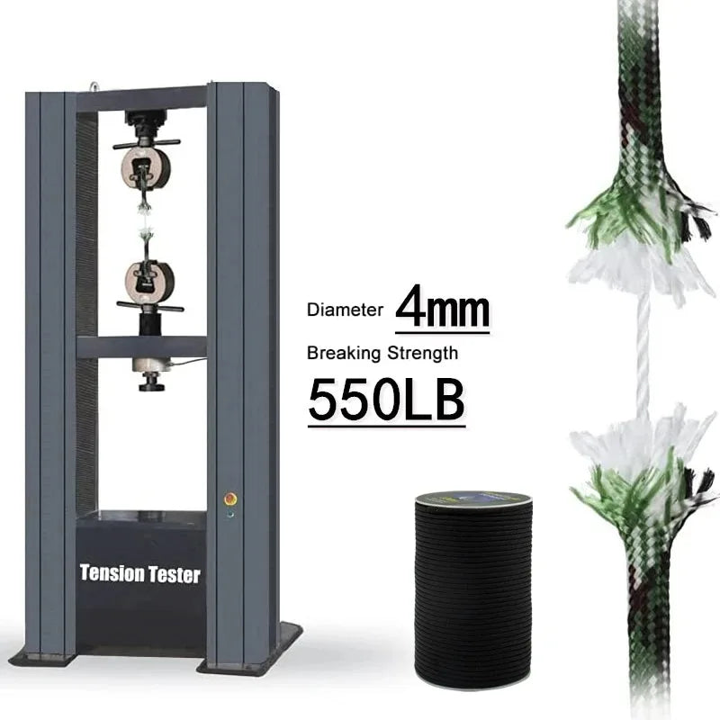 π§ 7-Core 550 Paracord Rope β 4mm Diameter | 5M / 15M / 30M Length Options
Heavy-Duty Survival Cord for Camping, Hiking, Tents & Outdoor Gear