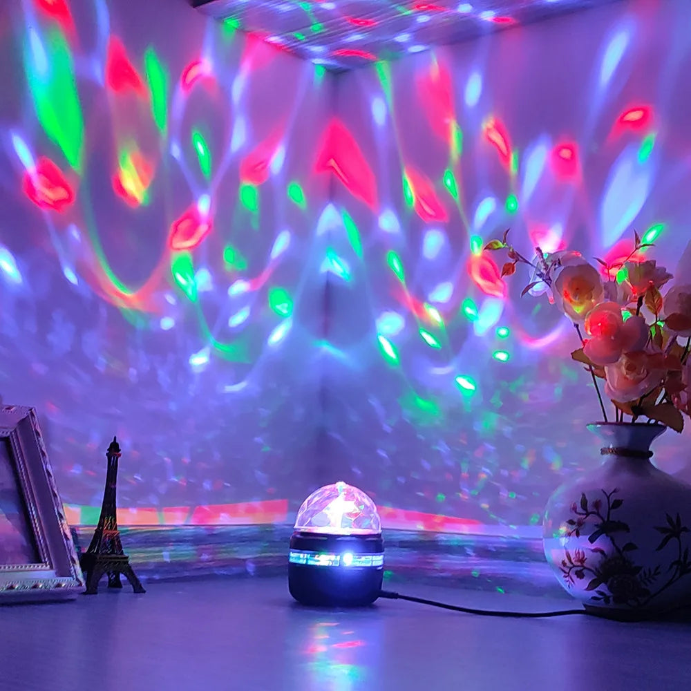 Starry Sky Galaxy Projector Lamp – 7-Mode LED Night Light with Remote & Sound Activation for Kids Room, Parties, or Relaxation