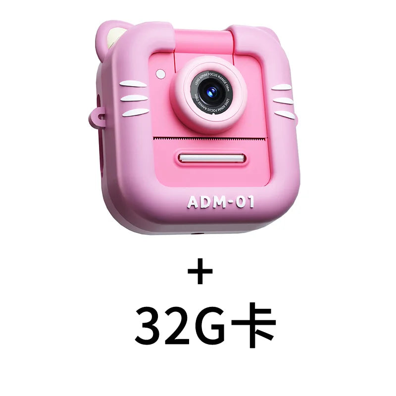 Kids Instant Print Digital Camera – Mini Portable Photography & Video Camera with Thermal Printing for Holiday & Birthday Gifts
