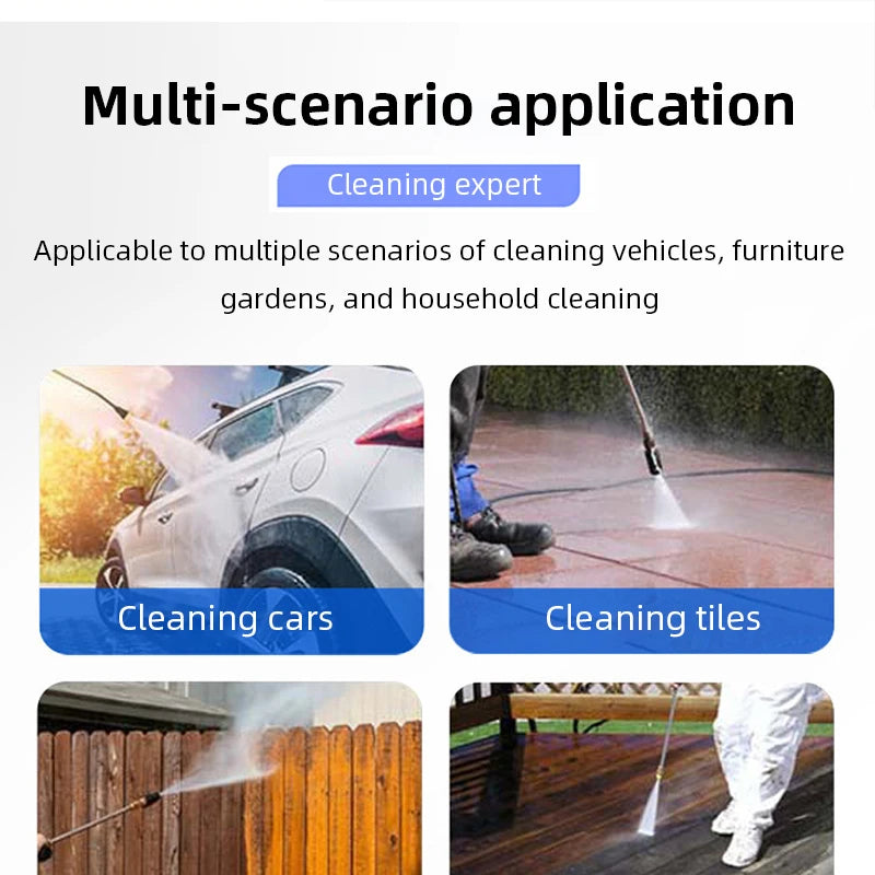 Portable High-Pressure Car Washer – Powerful Automatic Water Pump for Car, Bike, Patio & Garden Cleaning