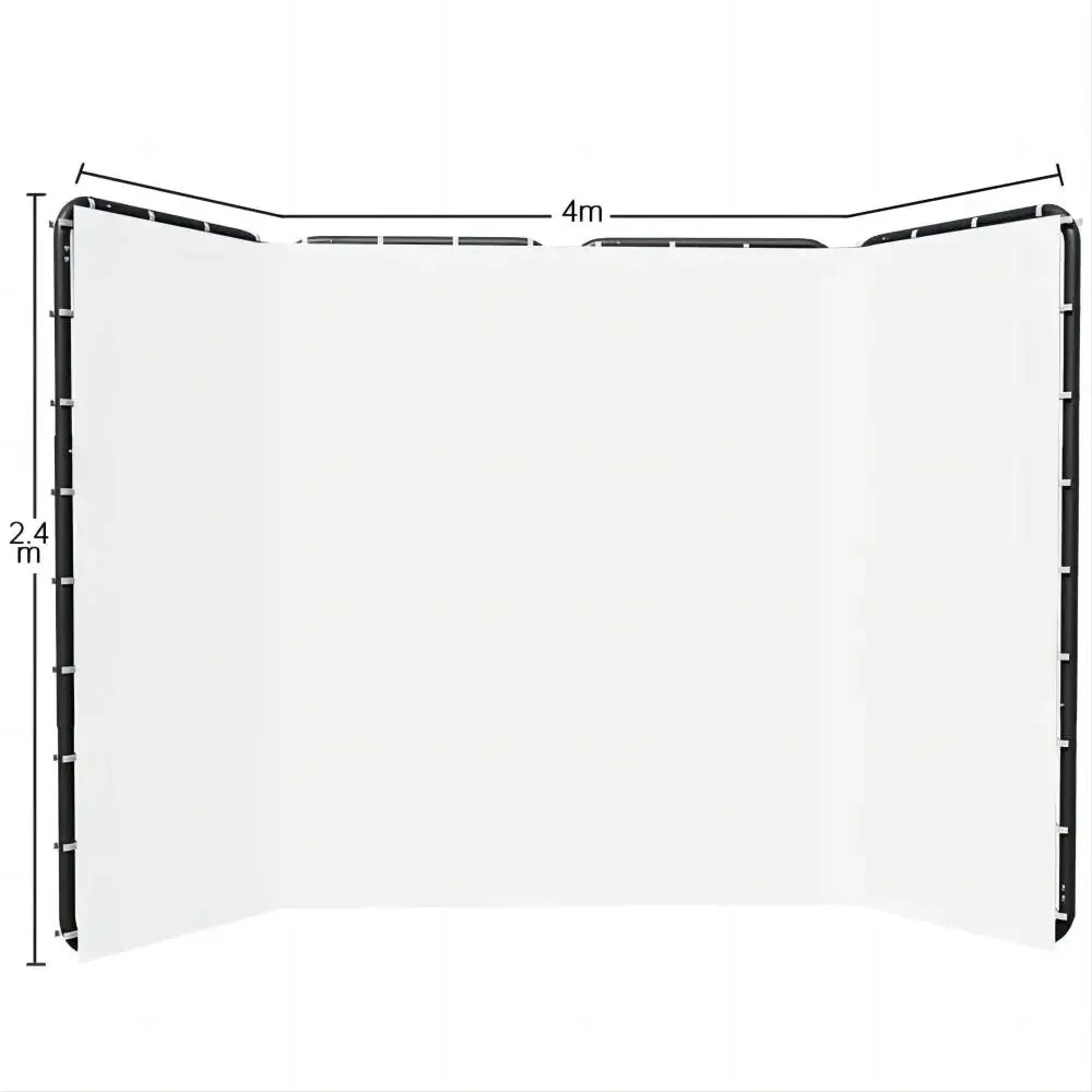 šø SH 2.4x4M Photography Background Stand with Green Screen ā Studio-Grade Backdrop Support Kit