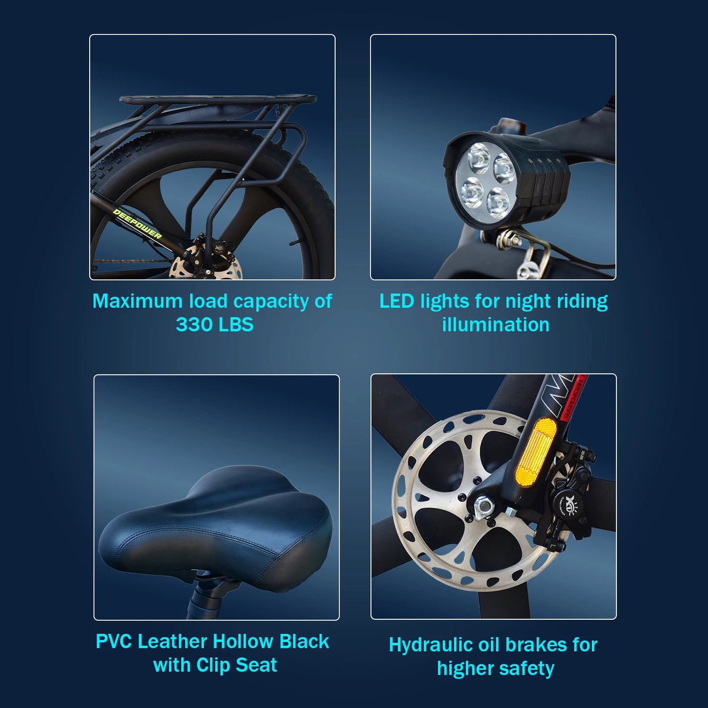 Conquer Any Terrain: 2000W Fat Tire Electric Bike with 48V Battery for Off-Road Adventures