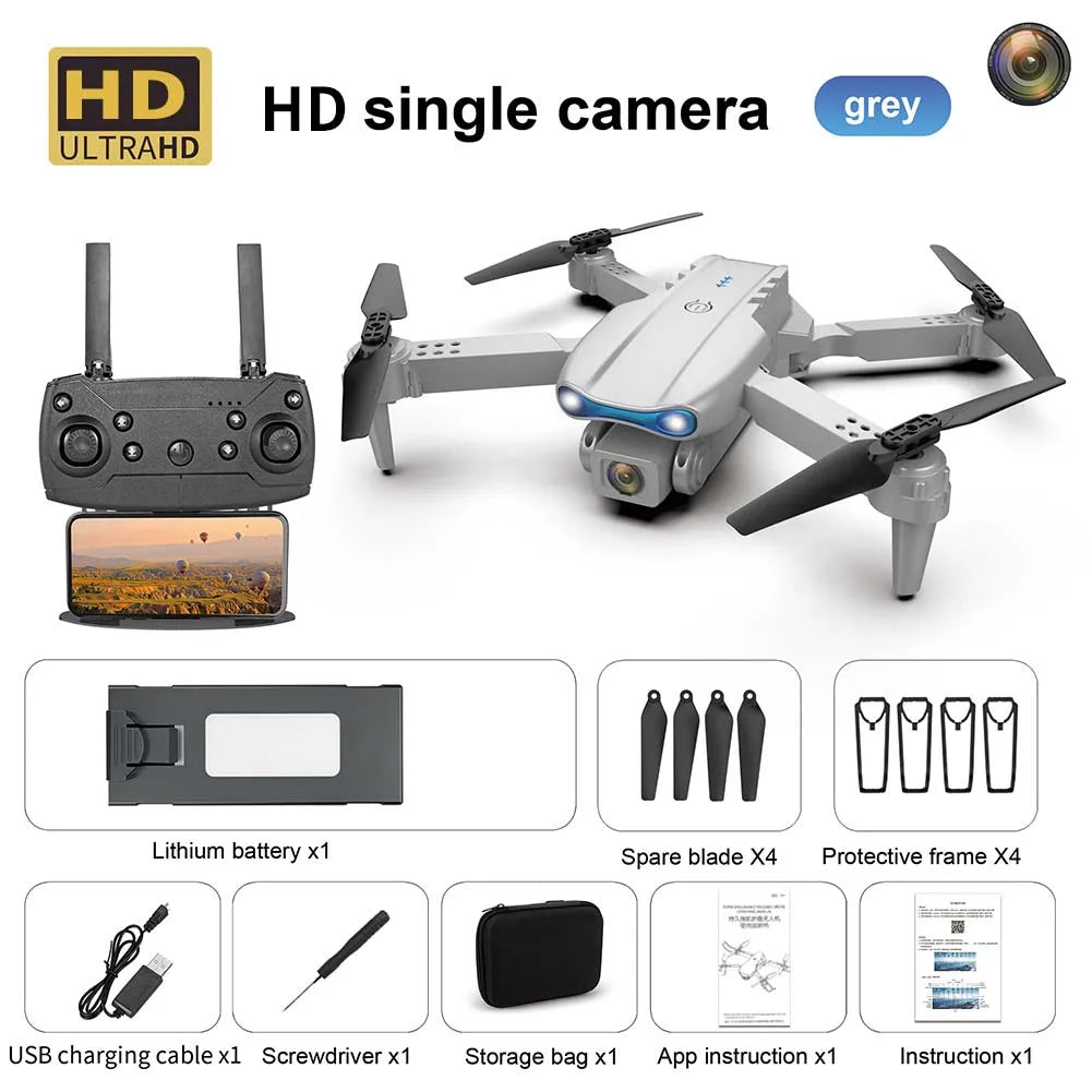 E99 K3 Pro Dual Camera Drone – Obstacle Avoidance RC Quadcopter with Remote Control