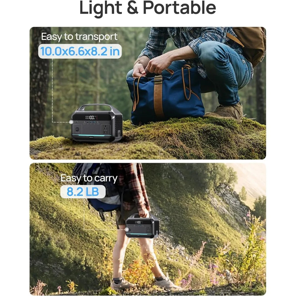 🔋 Portable Power Station 300W (600W Surge), 288Wh | 90,000mAh