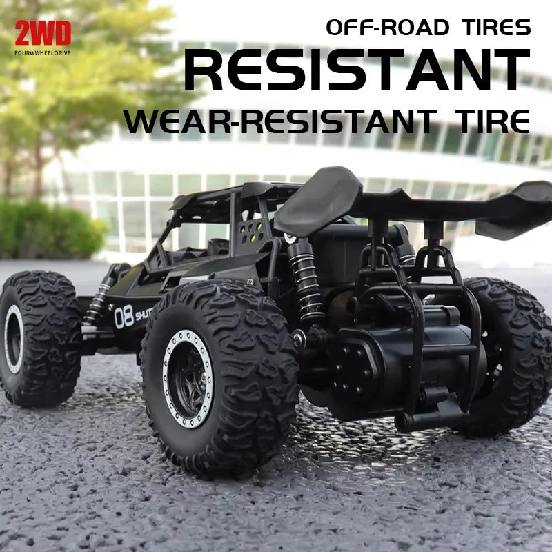 1:16 Remote Control Drift Racing Car – 2.4G Off-Road High-Speed Alloy RC Truck with LED Lights, Climbing Vehicle Toy for Kids