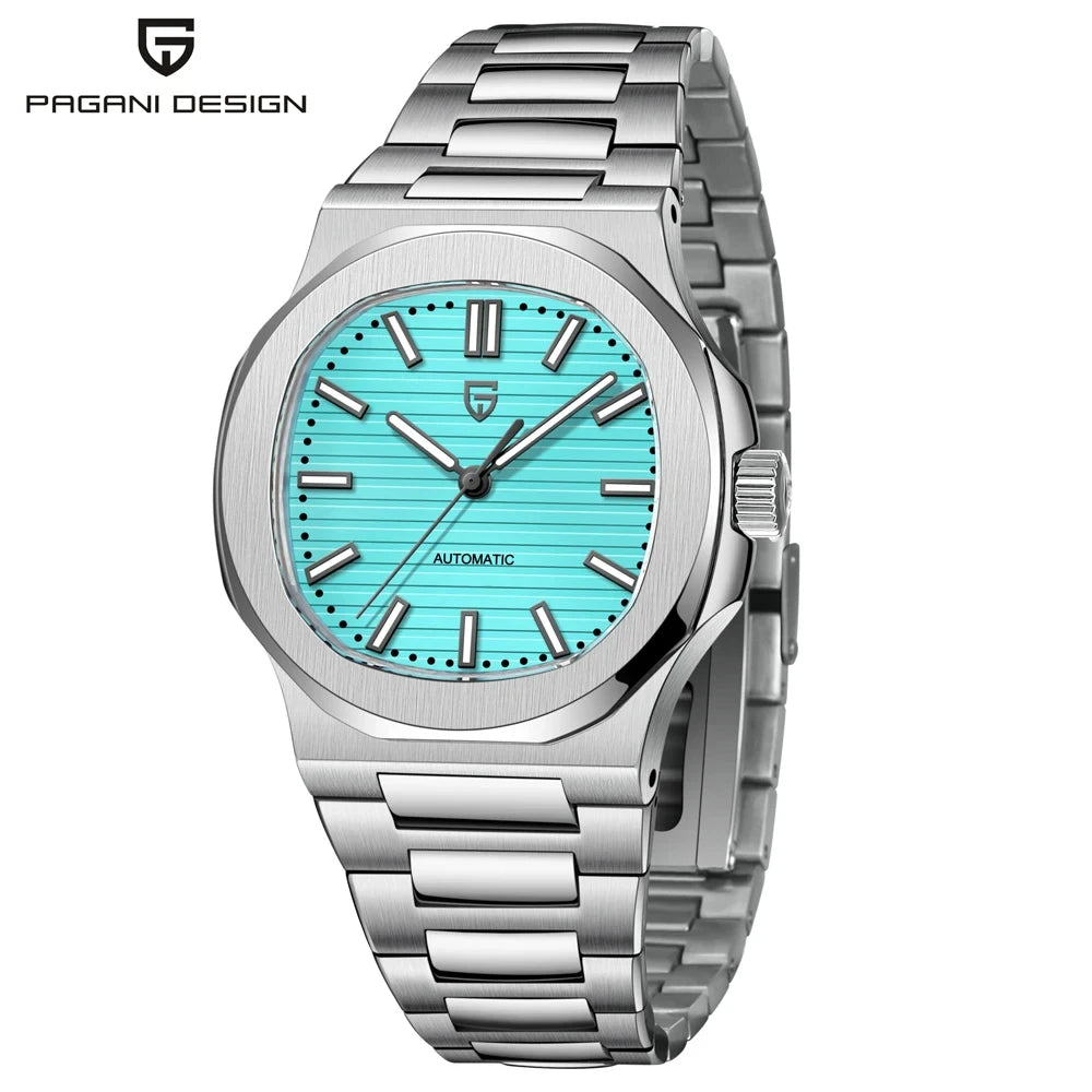 PAGANI DESIGN 40MM Men's Mechanical Watch – Sapphire Crystal, Seagull ST6 Movement, Stainless Steel, Waterproof Automatic Relogio