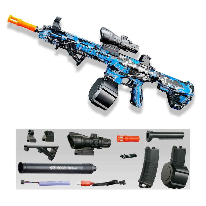 π« M416 Electric Gel Blaster Gun Toy
π¦ Outdoor Shooting Game β’ Parent-Child Interaction β’ Summer Water Ball Fun