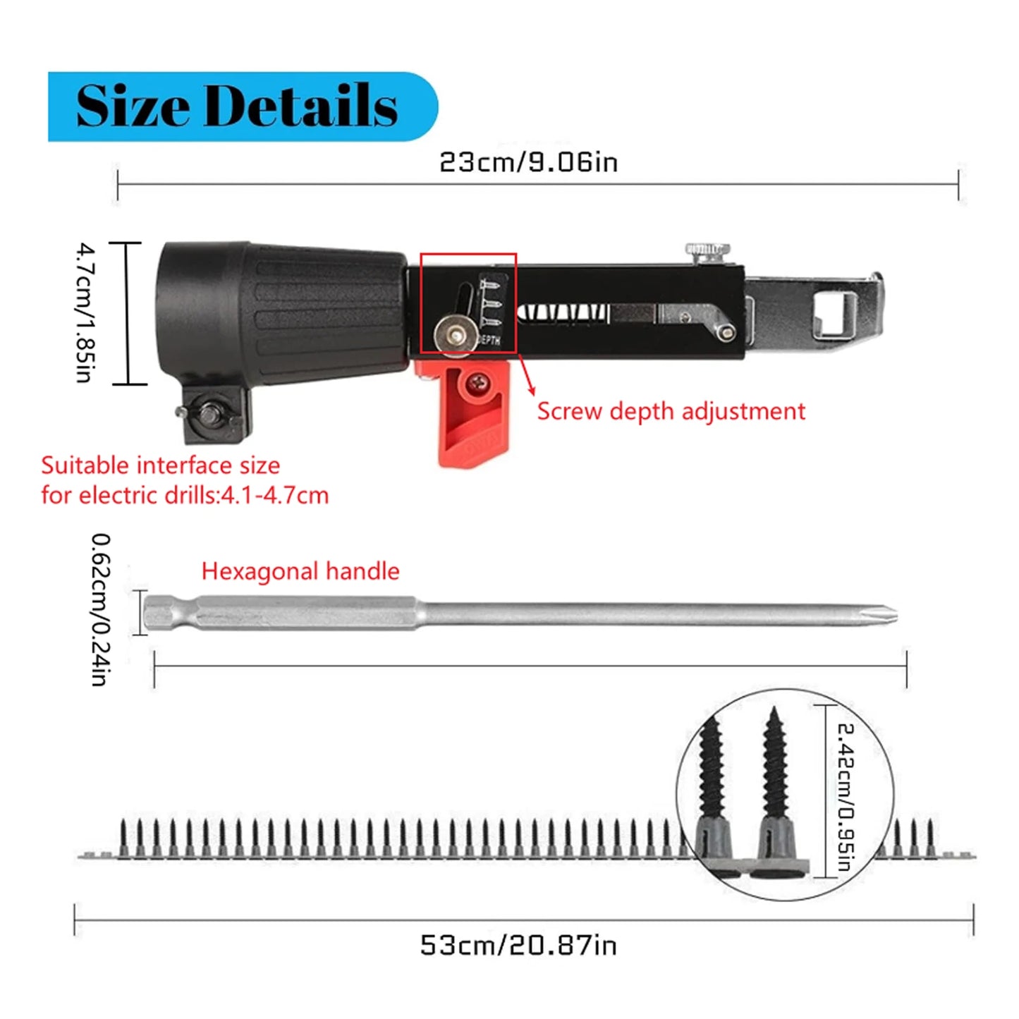 Automatic Chain Nail Gun & Electric Screwdriver – Precision Woodworking Made Easy