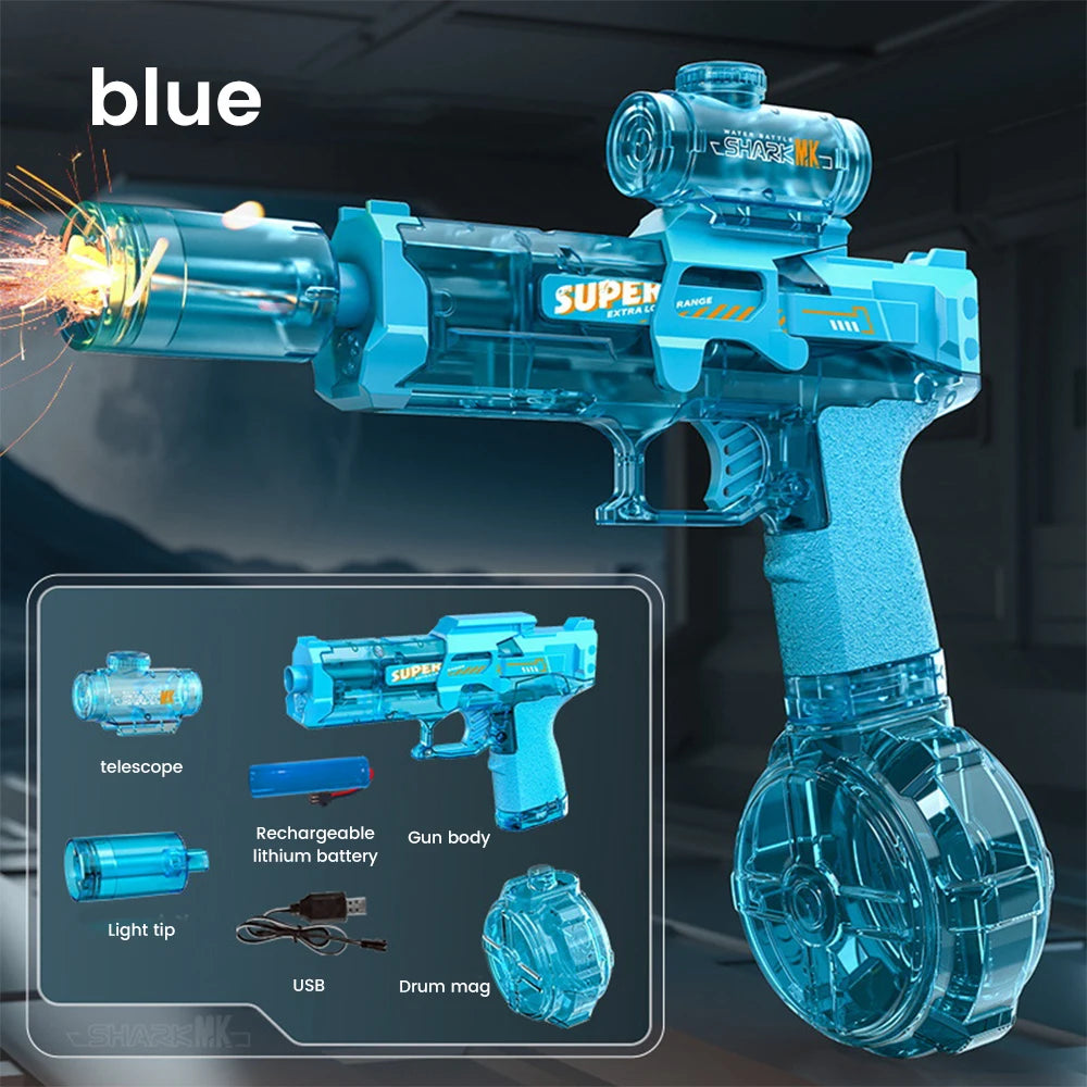High-Pressure Electric Water Gun for Kids – Automatic Burst Blaster for Pool, Beach & Outdoor Summer Fun