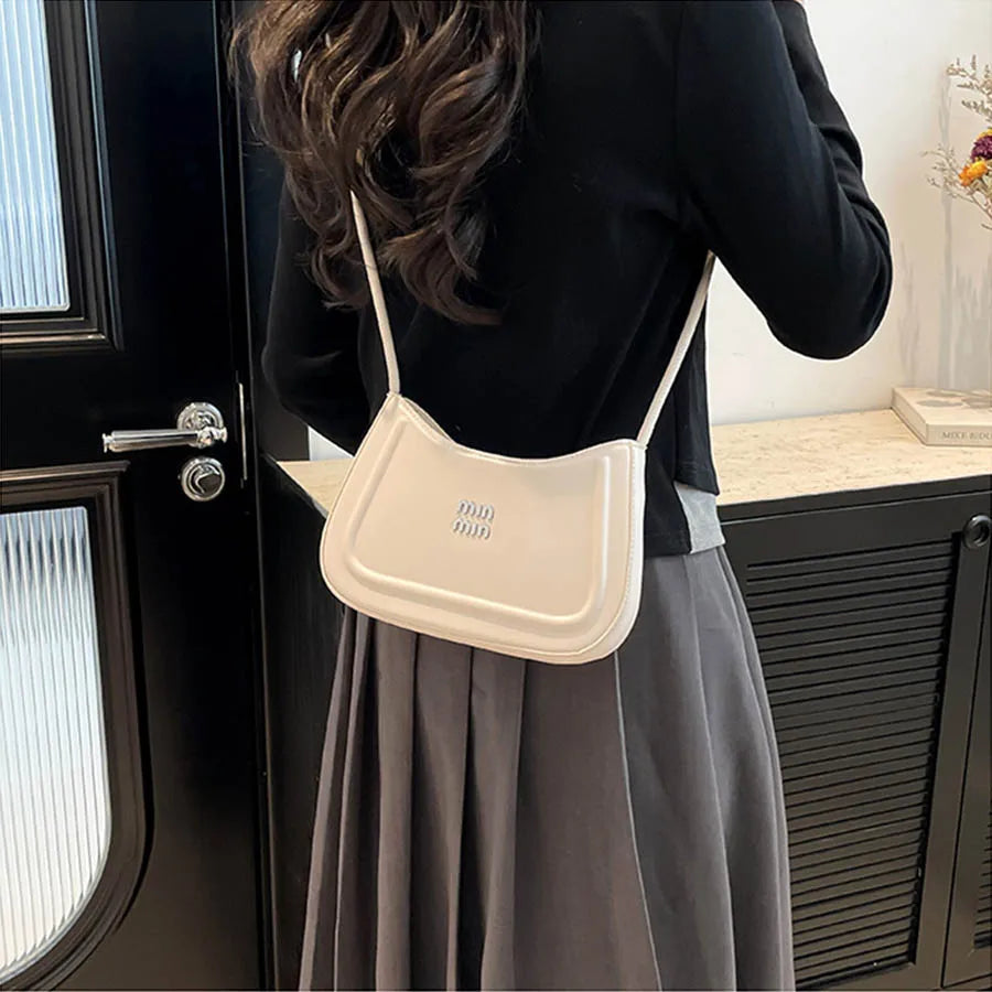 2025 Korean-Style Women's Crescent Bag – High-End Autumn Handbag, Multifunctional Crossbody & Shoulder Bag