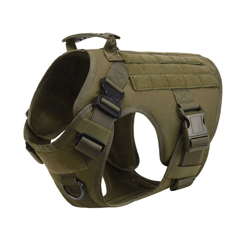 Tactical Dog Harness and Leash Set – Military Training Vest for German Shepherd, Golden Retriever & All Breeds