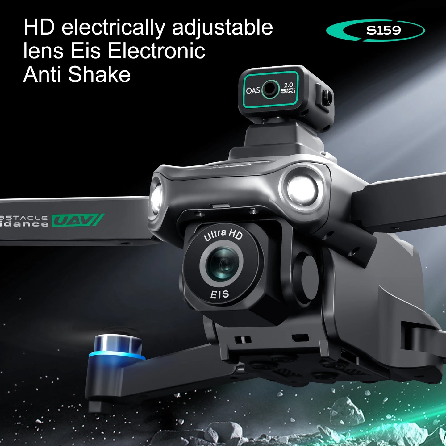2025 Long-Endurance GPS Drone – Dual Cameras, 5.9" LCD Remote, Brushless Motor & Obstacle Avoidance (2 Batteries, 45min Flight)