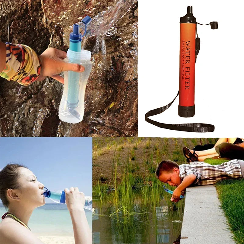 Outdoor Camping Water Purifier Filter – Emergency Survival Filtration System for Rivers, Lakes & Creeks