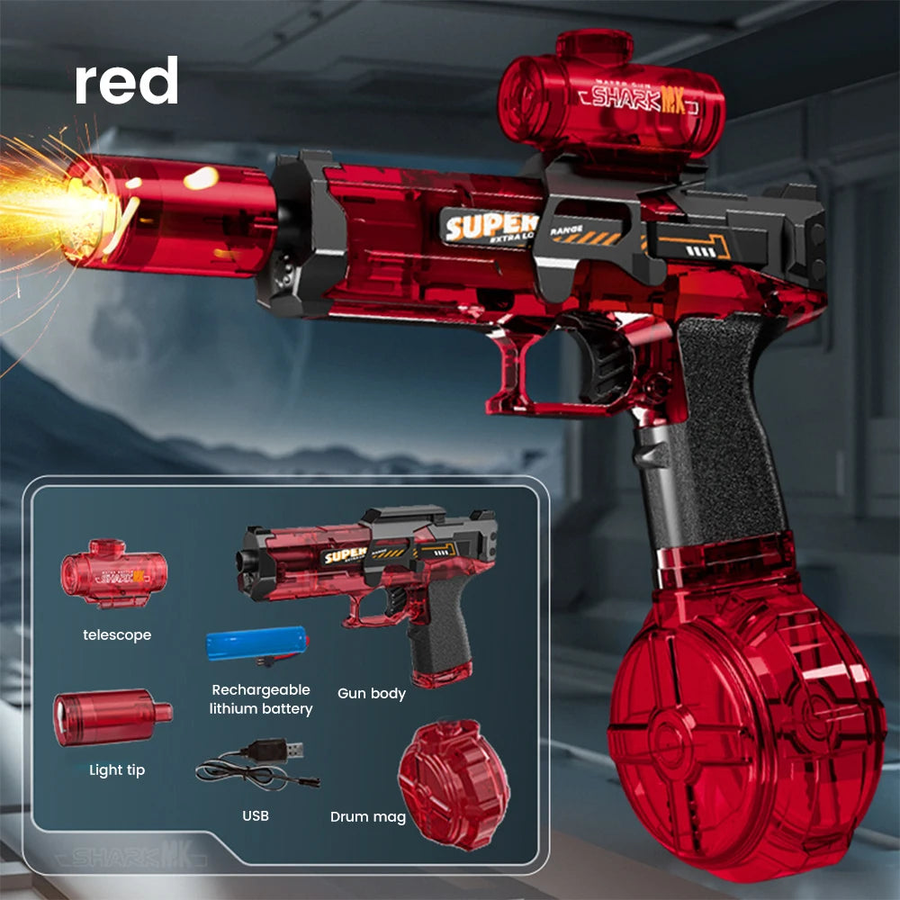 High-Pressure Electric Water Gun for Kids – Automatic Burst Blaster for Pool, Beach & Outdoor Summer Fun