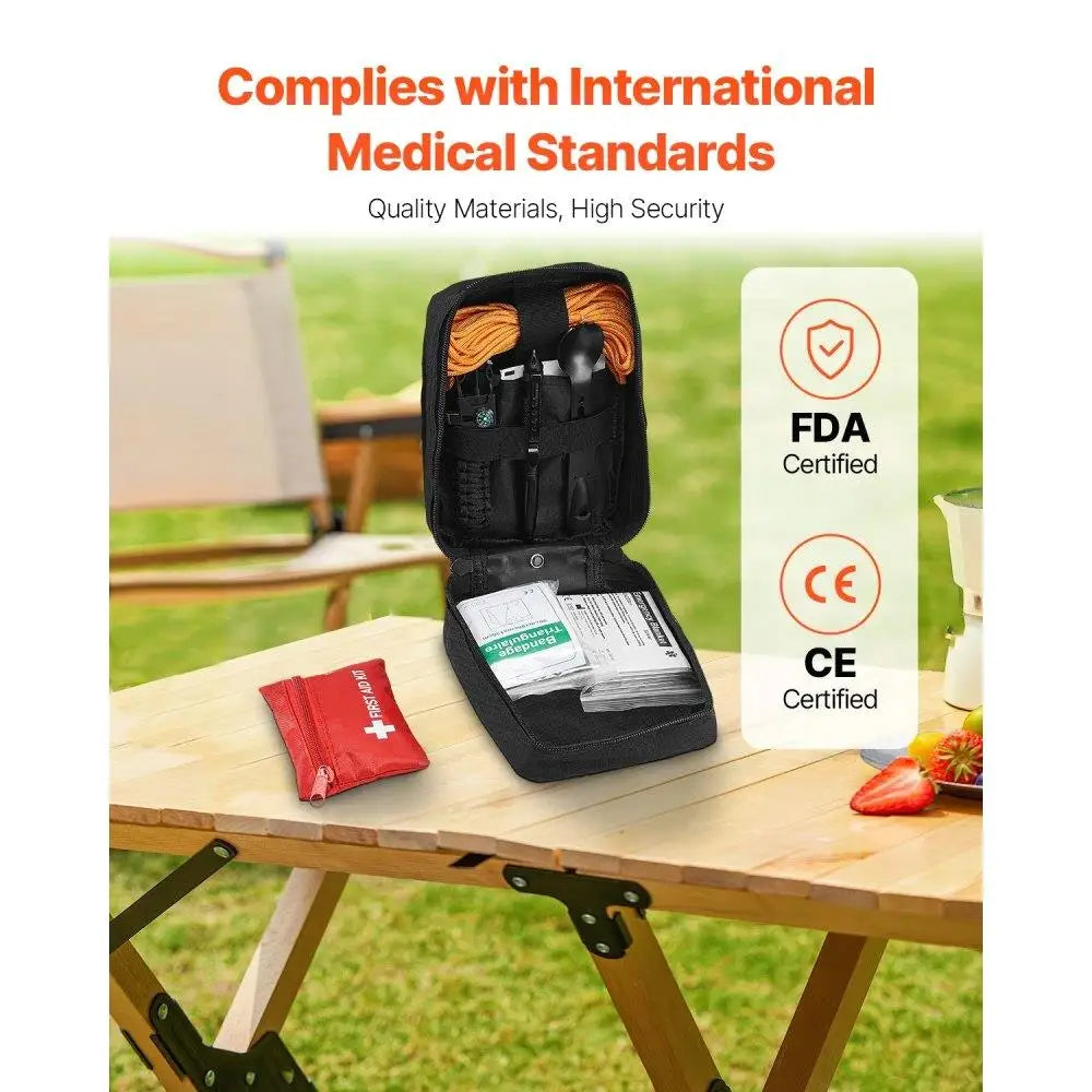250-Piece Emergency First Aid Kit – All-in-One Survival Medical Bag for Camping, Travel & Home Use