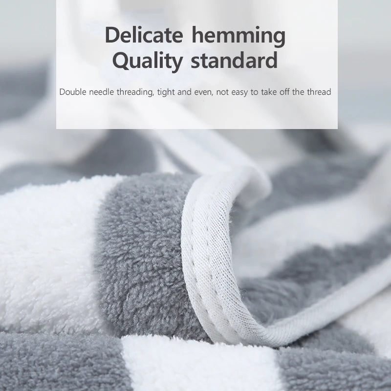 Soft Thickened Absorbent Bath Towel – Plush Face & Body Towel for Home Use