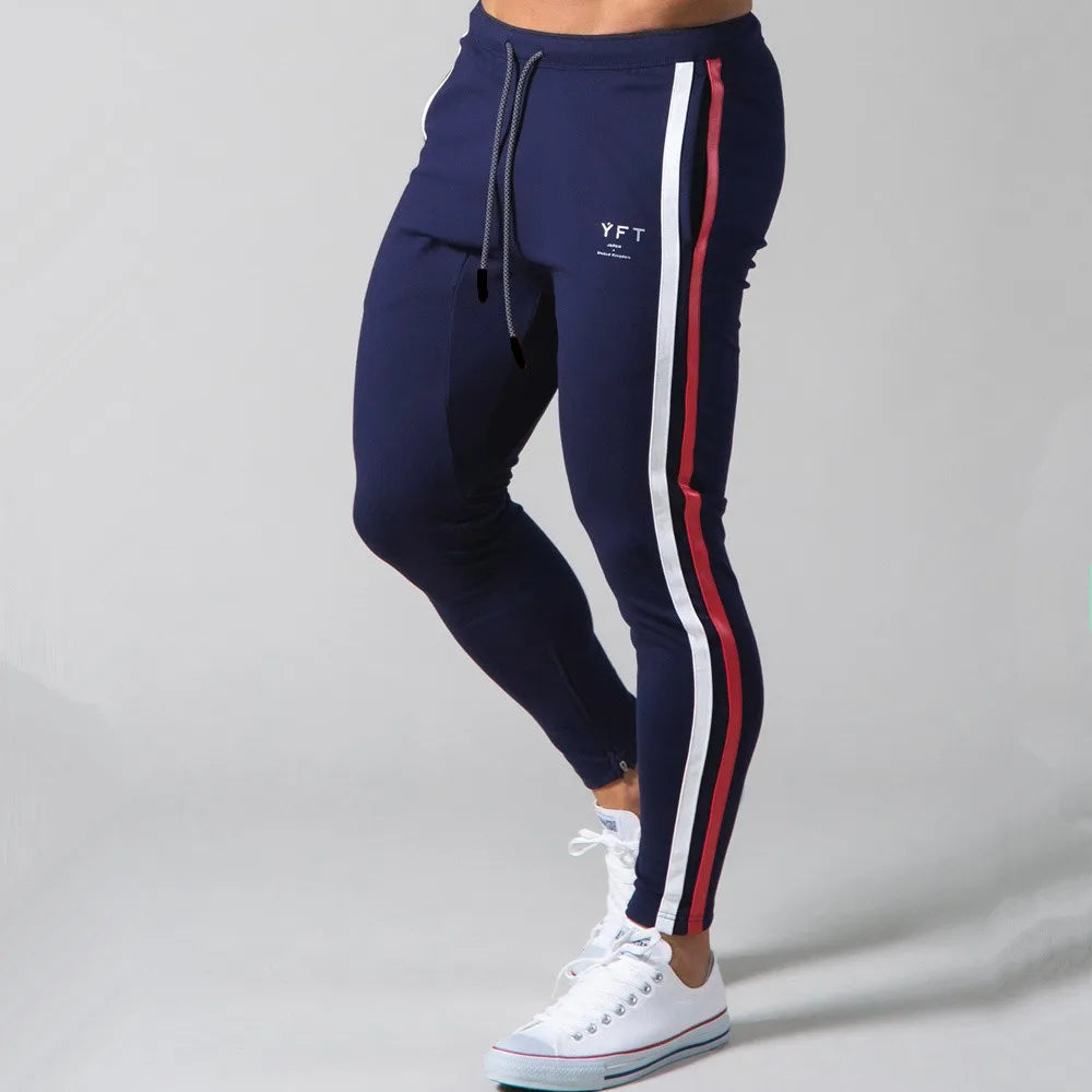 Men’s Skinny Jogger Sweatpants – Cotton Fitness Track Pants for Running & Training