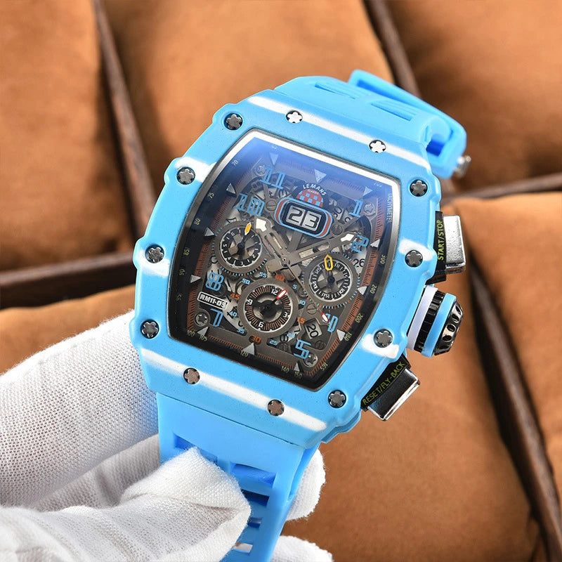 New Generation Sports Business Watch – Hollow Design, Mechanical Quartz, Small Three-Disc Display
