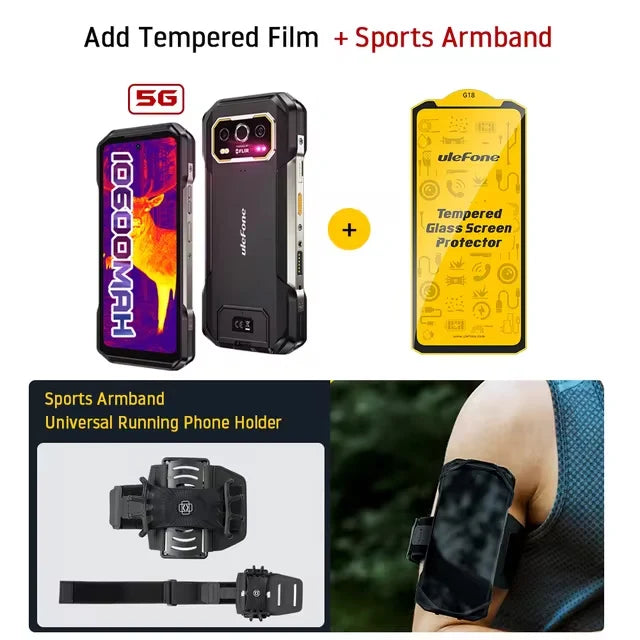 Ulefone Armor 27T Pro 24GB+256GB 5G Thermal lmaging By FLIR Rugged 10600mAh 6.78'' Display 64MP Night Vision 33W NFC Android 14