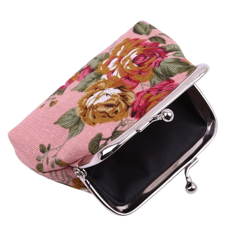 š¹ Roses Canvas Mini Coin Purse ā 2023 New Fashion