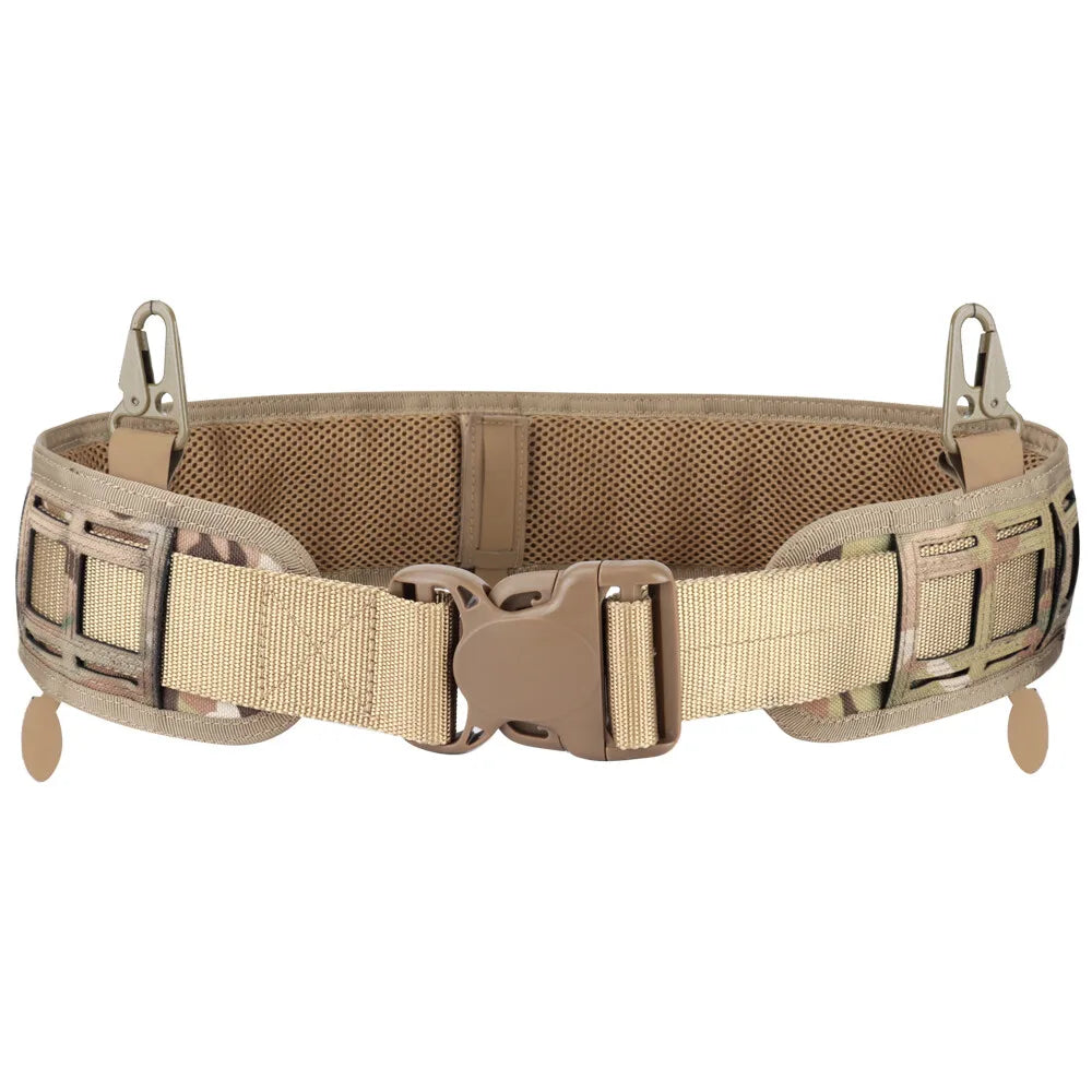 Adjustable Tactical Belt with Padded Molle System – Quick-Release Outdoor Nylon Waist Belt for Hunting & Sports
