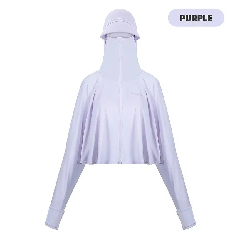 π΄ββοΈ WEST BIKING UPF 50+ UV Sun Protection Hoodie for Women β Ice Silk Outdoor Jacket