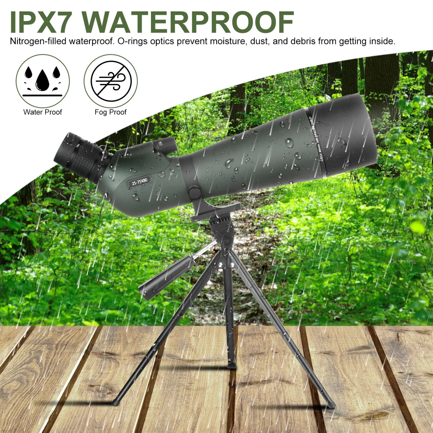 See Farther, Clearer: High-Powered Zoom Spotting Scope with Tripod & Phone Adapter
