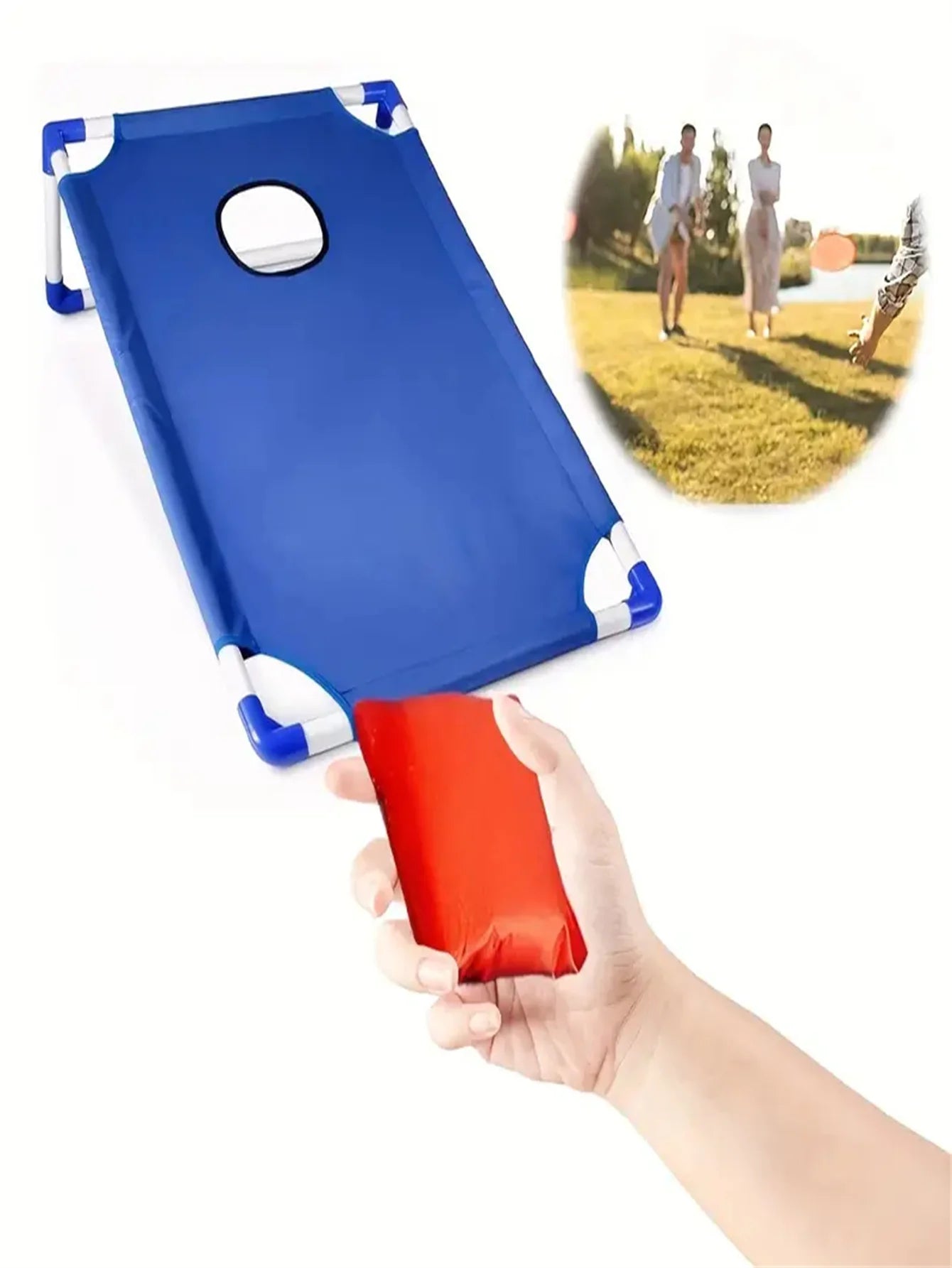 šÆ Portable Cornhole Game Set ā Red & Blue Edition | Foldable, Durable & Fun for All Ages