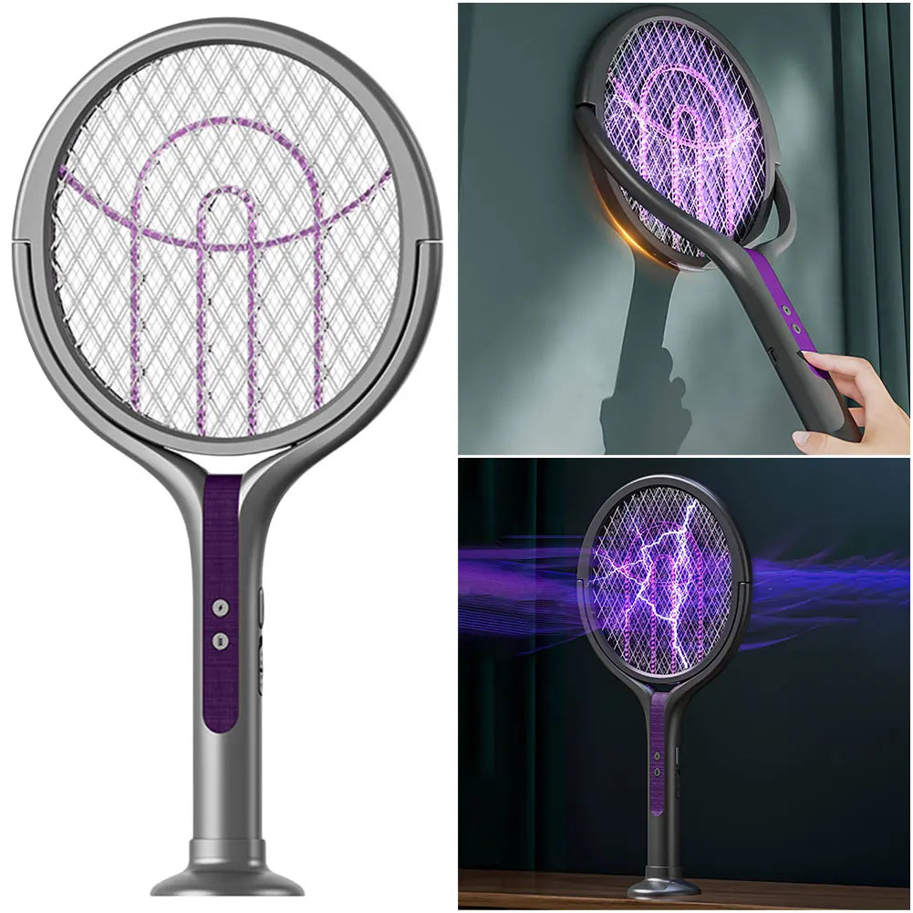 Multifunctional Mosquito Killer Lamp – Retractable & Rotatable USB Rechargeable Swatter with LED Light