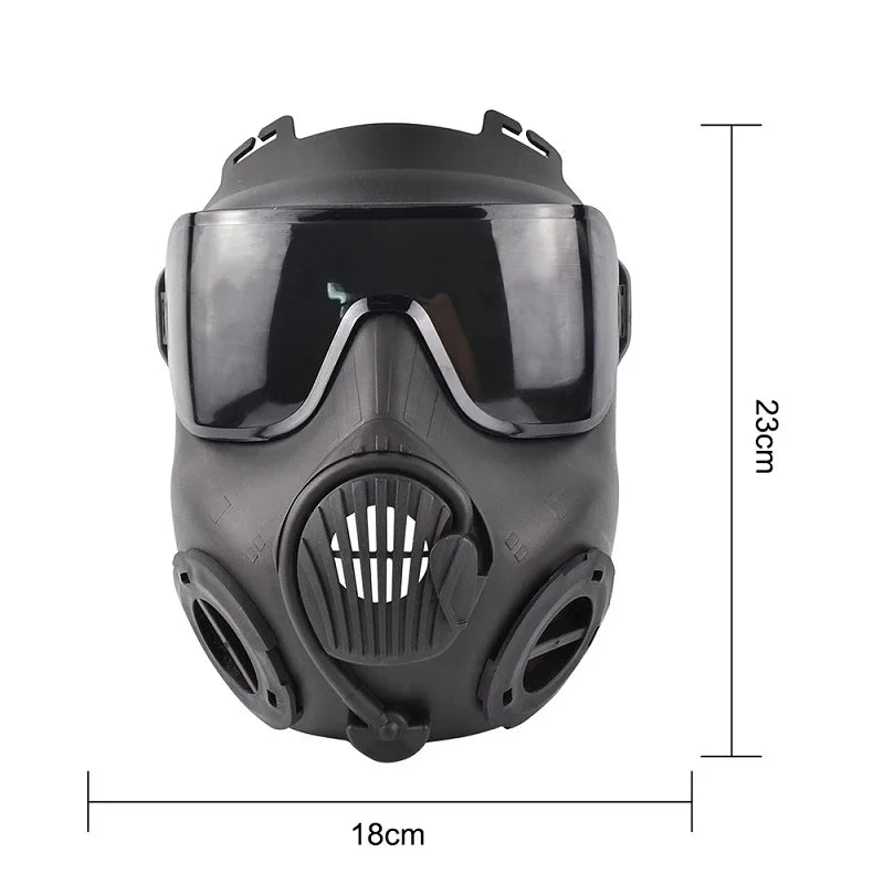 Full Face Tactical Respirator Mask – Protective Airsoft & Outdoor Combat Gear for Shooting, Riding, Hunting & Cosplay