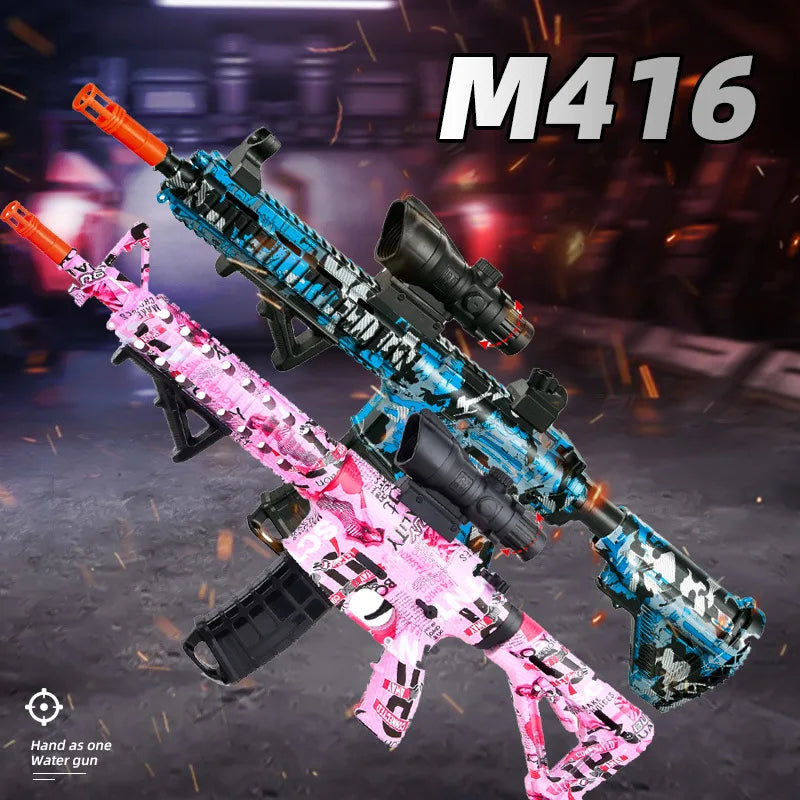 π« M416 Electric Gel Blaster Gun Toy
π¦ Outdoor Shooting Game β’ Parent-Child Interaction β’ Summer Water Ball Fun