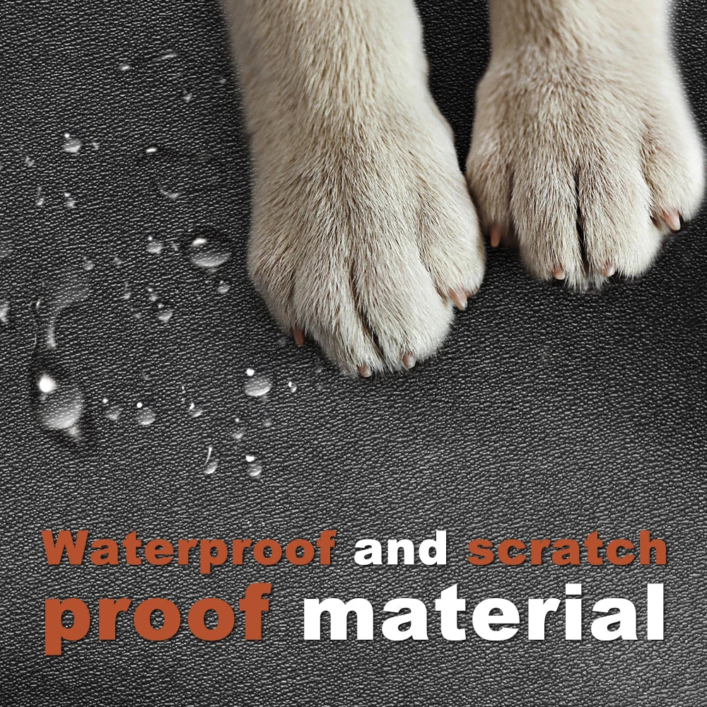 Back Seat Extender for Dogs – Waterproof Car Seat Cover with Hard Bottom, Anti-Scratch Protector & Travel Carrier Mat