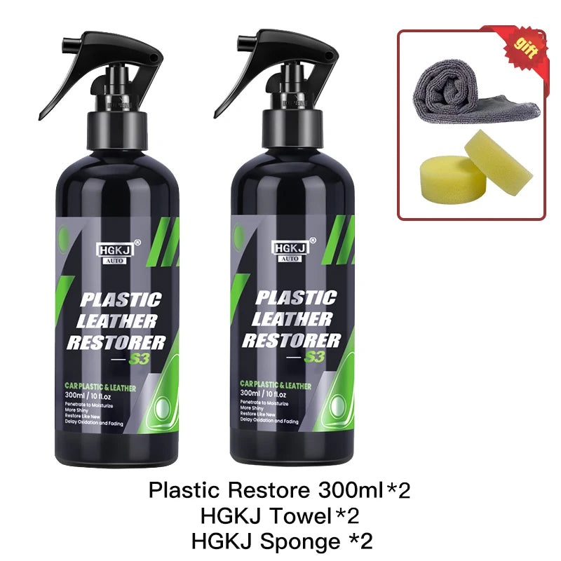 HGKJ S3 Interior Detailer – Quick Coat Restorer for Plastic & Leather Surfaces