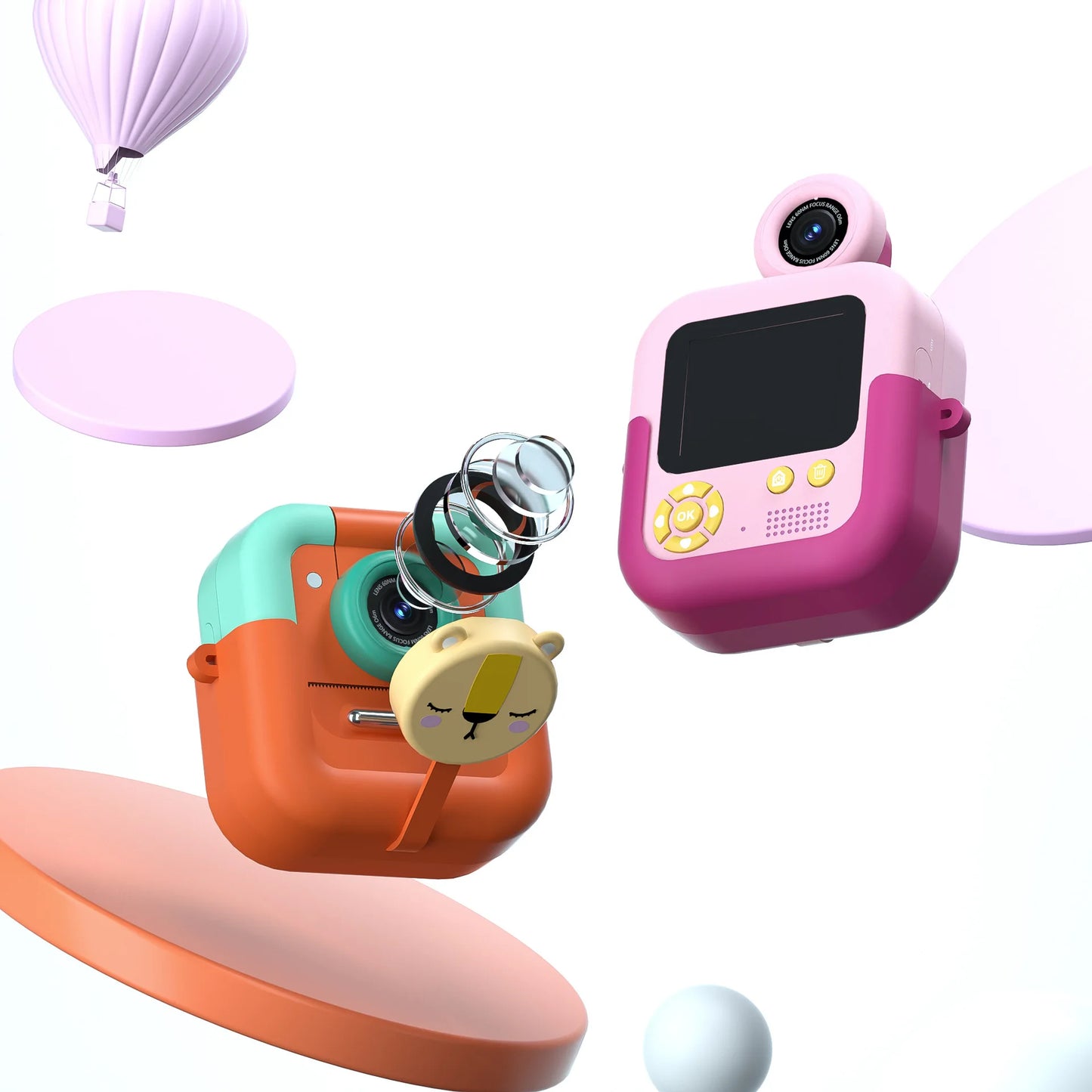 Kids Instant Print Digital Camera – Mini Portable Photography & Video Camera with Thermal Printing for Holiday & Birthday Gifts