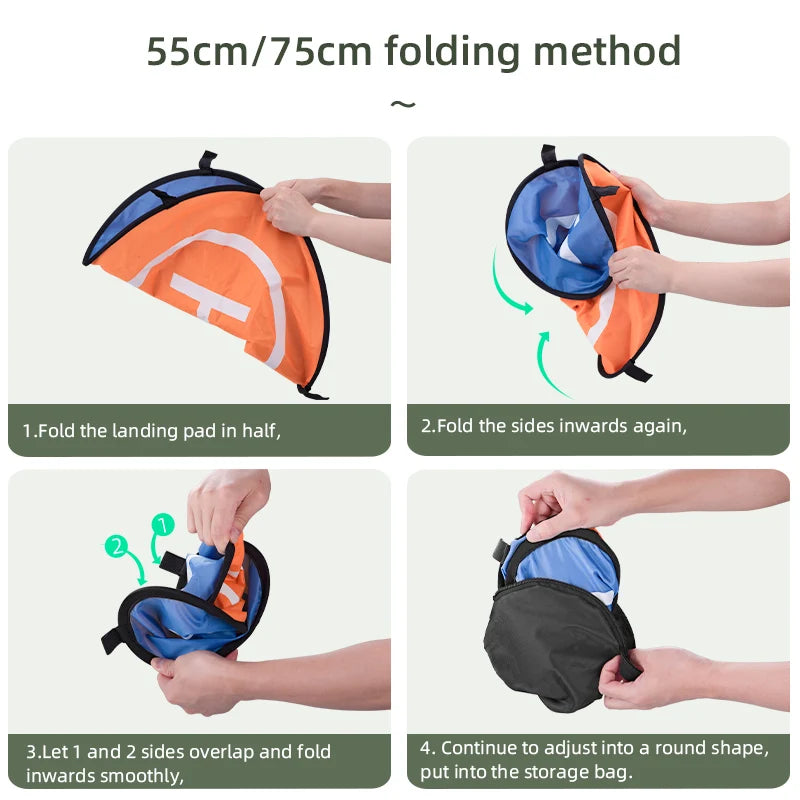 🛬 Foldable Drone Landing Pads (40/55/75CM)
Compatible with DJI Avata 2, Mini 3 Pro, Mavic 3 Pro, Mini 2, Air 3, and more