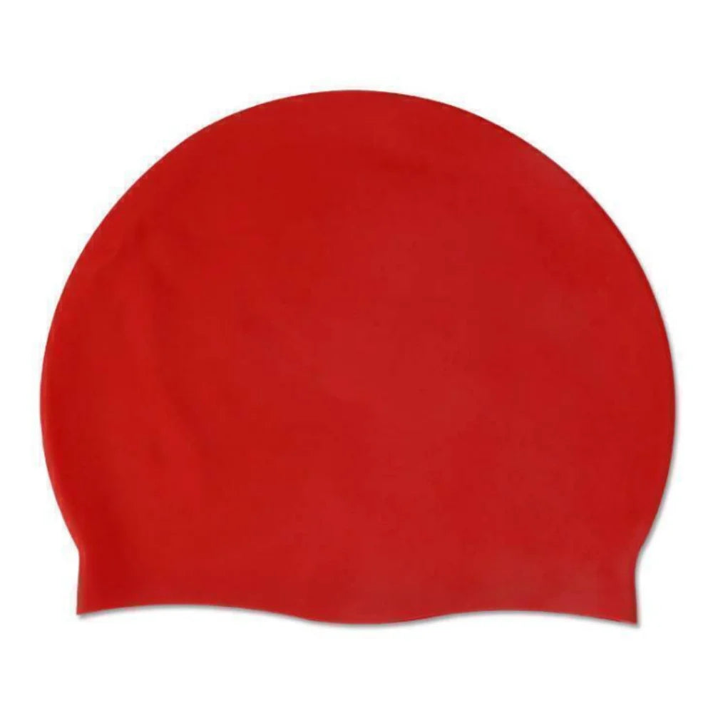 Waterproof Swimming Cap for Men & Women – Solid Color Swim Cap for Long Hair, Adult Pool Use
