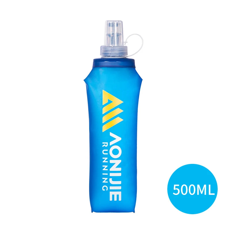 AONIJIE SD30 Soft Water Flasks – 2-Pack (250ml & 500ml), Collapsible TPU Bottles, BPA-Free for Running & Hydration Packs