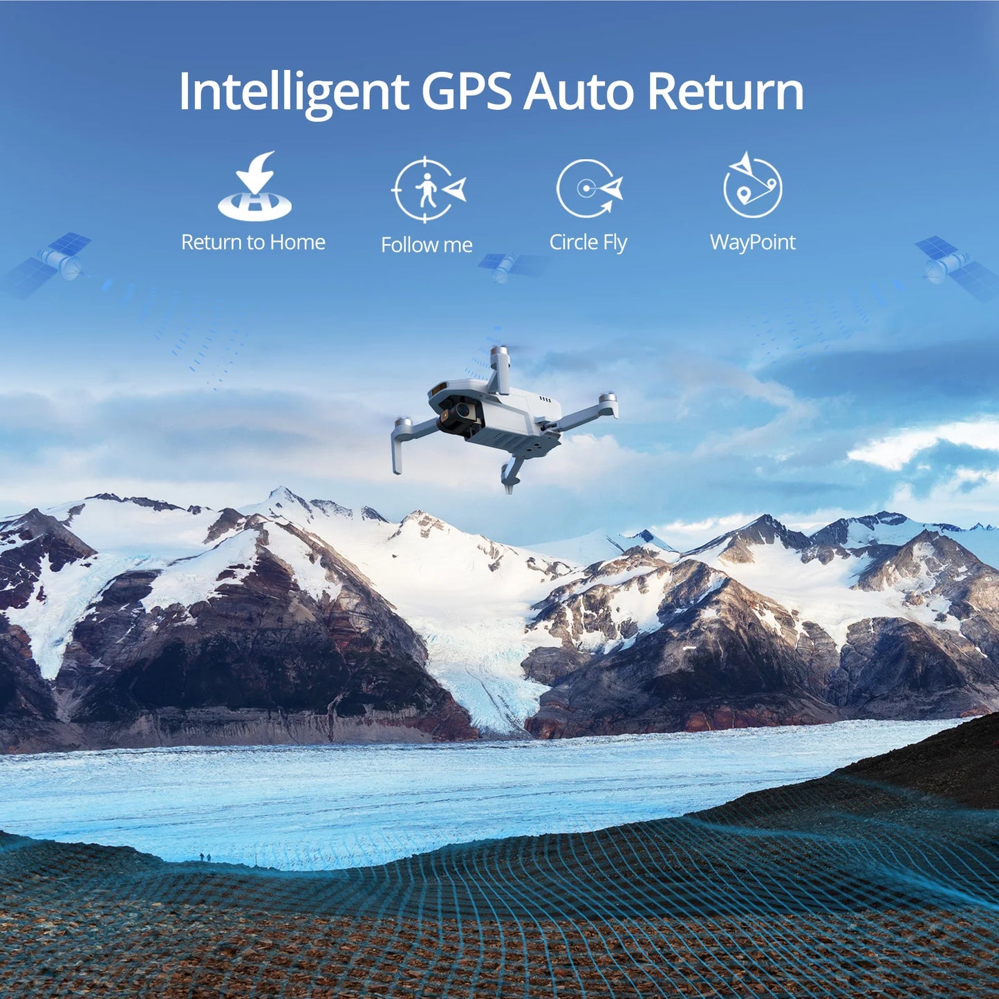 Potensic ATOM SE 4K GPS Drone – Lightweight Under 249g with 4KM Range & Single-Axis Gimbal