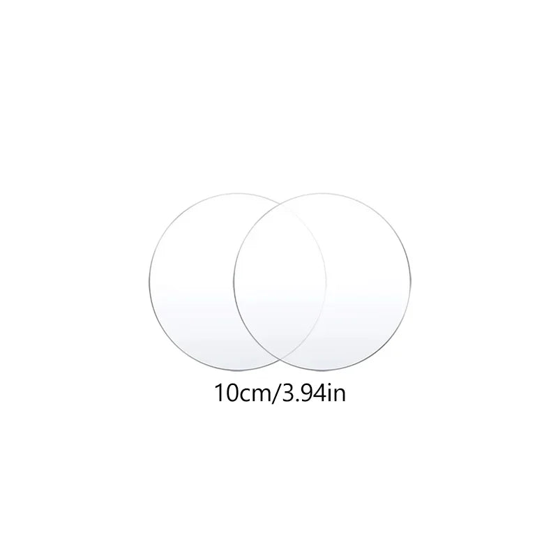 4/6/8/10inch Acrylic Round Cake Disc 2pcs Cake Board Reusable Happy Birthday Cake Base Plate DIY Cakes Tools