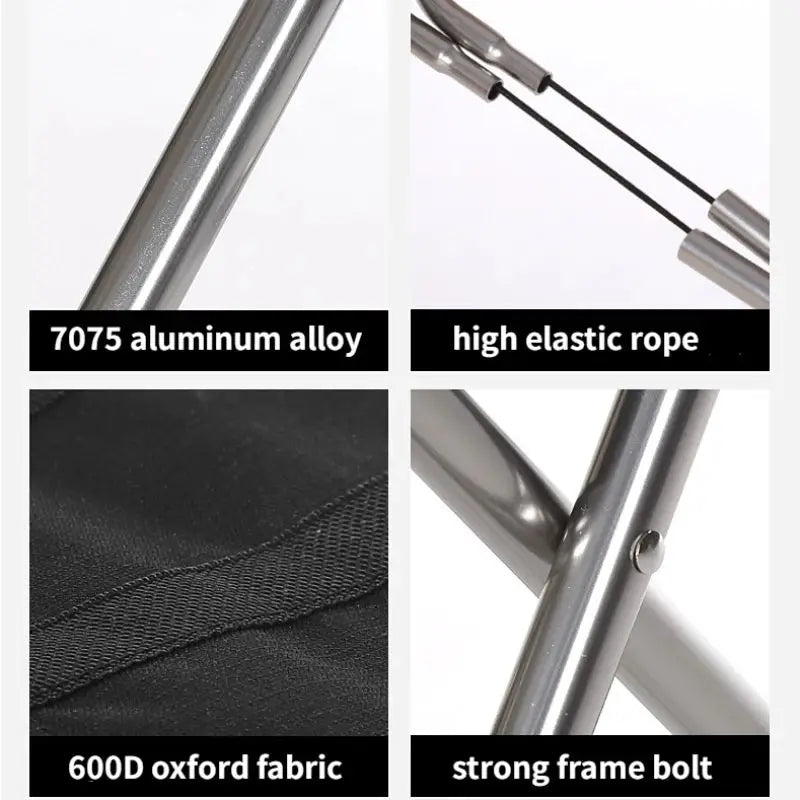 Portable Folding Camping Chair – Lightweight Aluminum Alloy Seat for Fishing, Hiking & Outdoor Use
