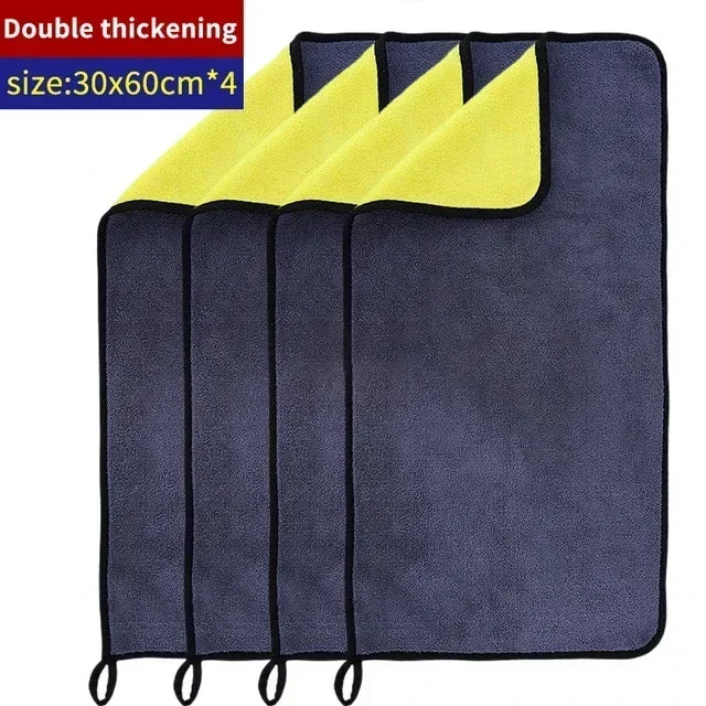 🧽 5Pcs Premium Microfiber Car Wash Towels
30x30cm / 60x30cm | Ultra-Soft | Scratch-Free | High-Absorbency