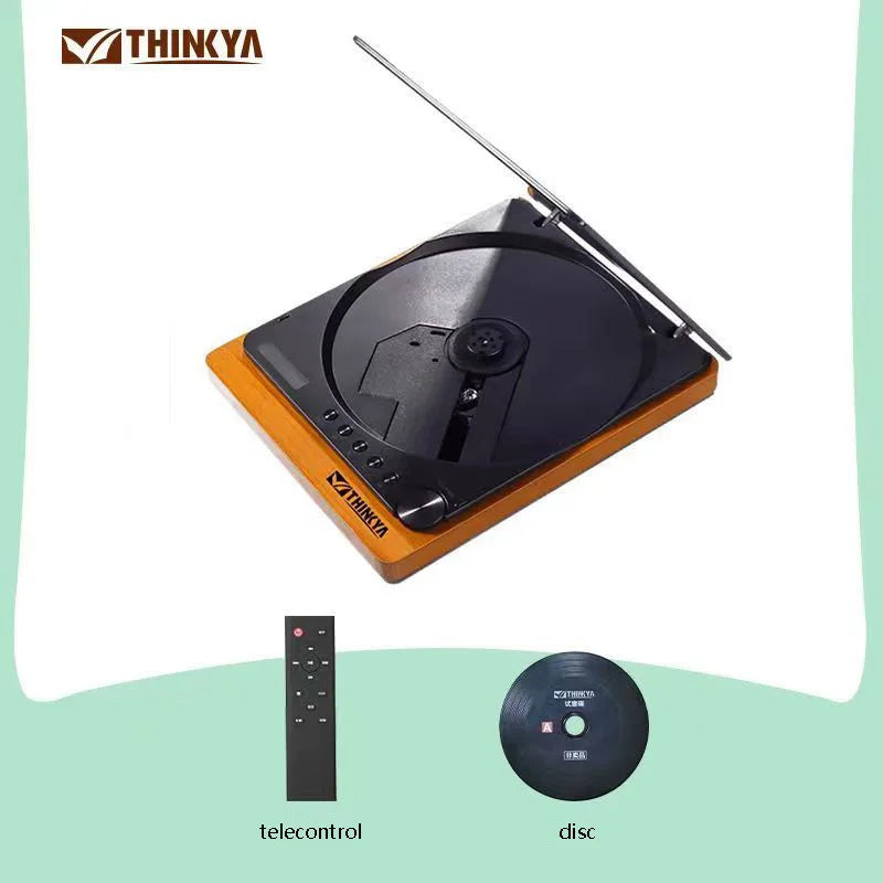 HiFi Wooden CD Player with Bluetooth 5.1 – USB Lossless Playback, Digital Optical Output, Infrared Remote Control
