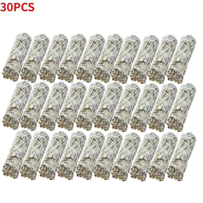 Natural White Sage Smudge Sticks (1–40 PCS) – California Pure Leaf Incense for Spiritual & Home Cleansing