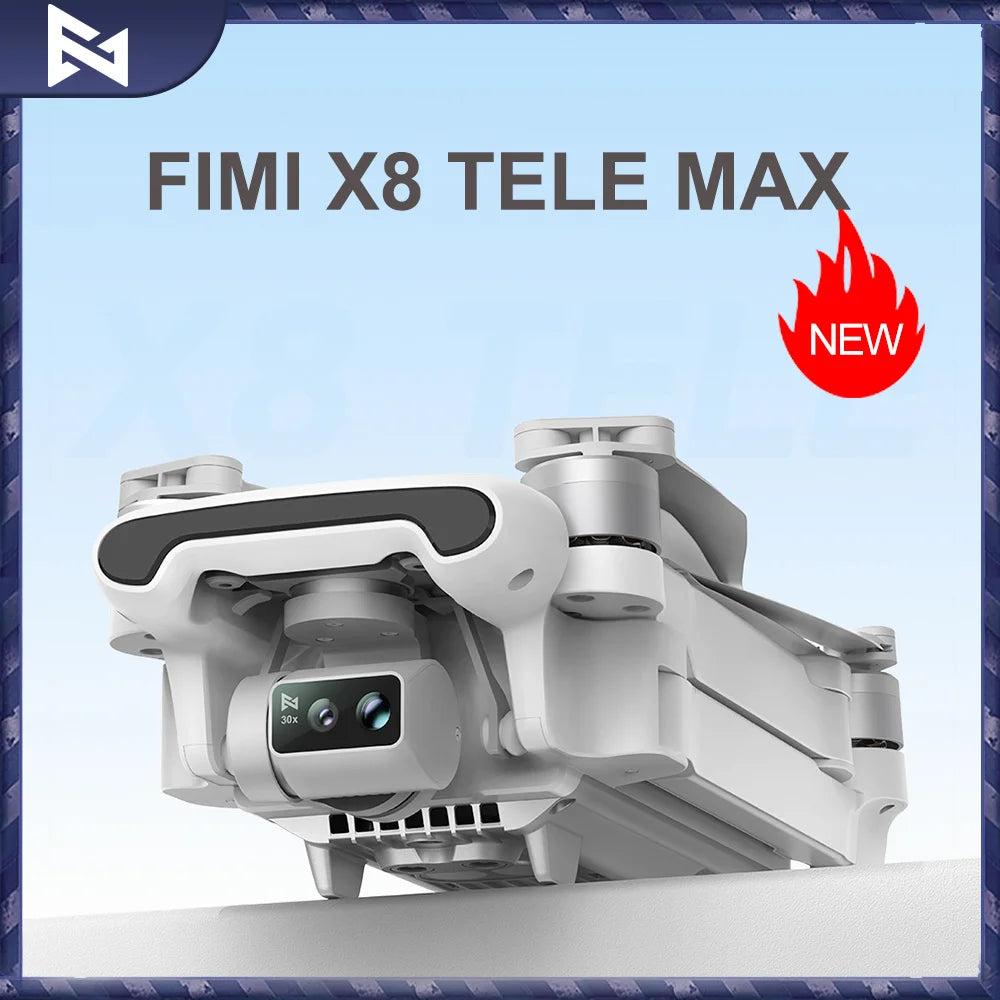 π FIMI X8 TELE MAX Drone 2025 | 4K HDR 48MP Camera | 20KM Range | 3-Axis Gimbal | Professional GPS Quadcopter