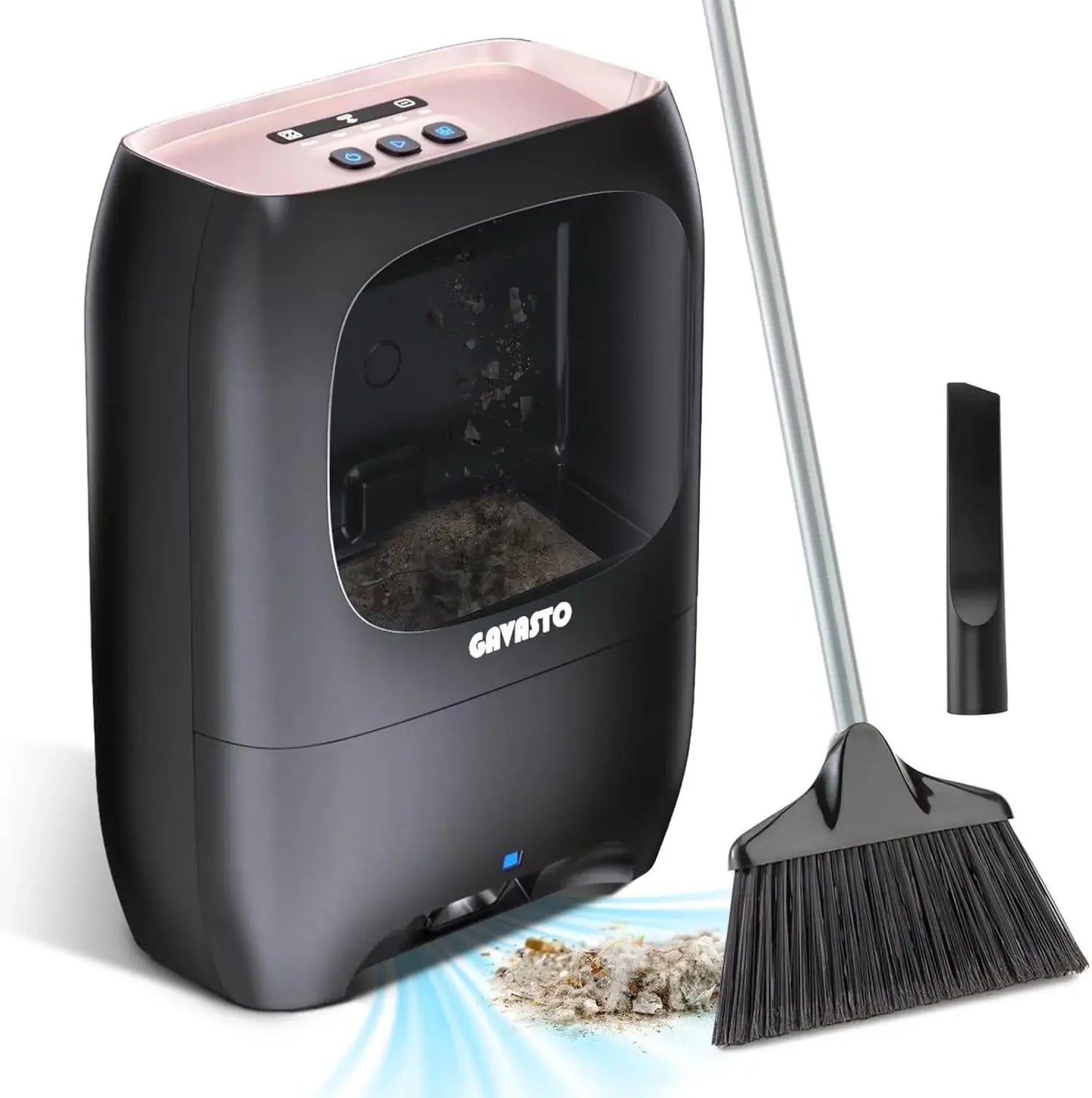 Touchless Automatic Vacuum Dustpan – Hands-Free Sweeper for Hair, Dirt & Kitchen Messes
