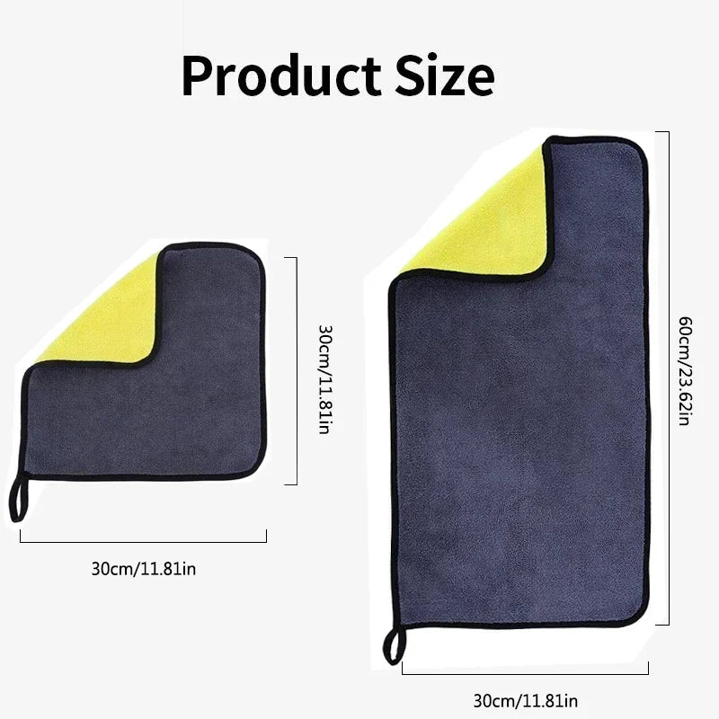 🧽 5Pcs Premium Microfiber Car Wash Towels
30x30cm / 60x30cm | Ultra-Soft | Scratch-Free | High-Absorbency